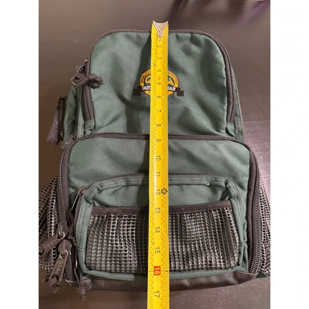 Cabelas Outdoor Gear Backpack Forest Green Fishing Hiking Daypack Bag